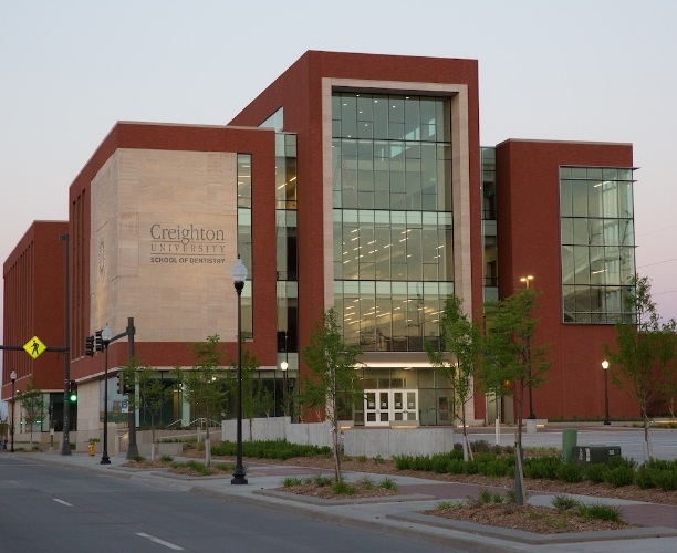 Outside view of dental school building