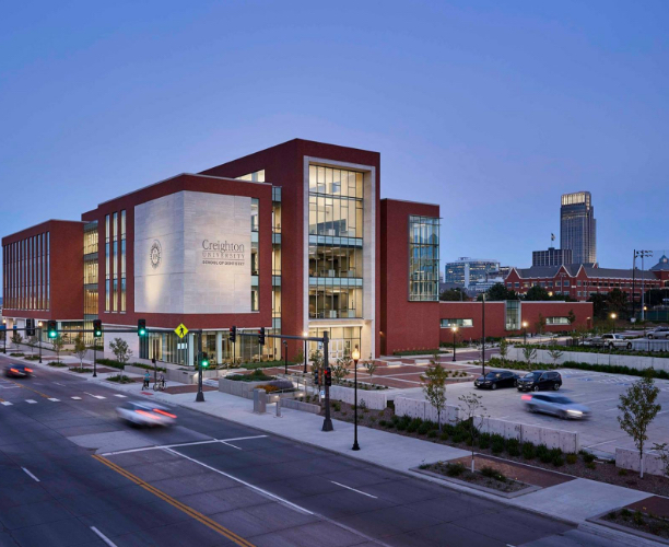 Outside view of dental school building