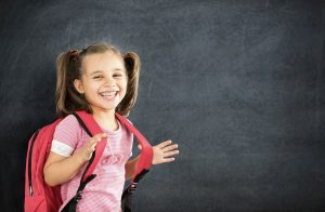 Young girl at school